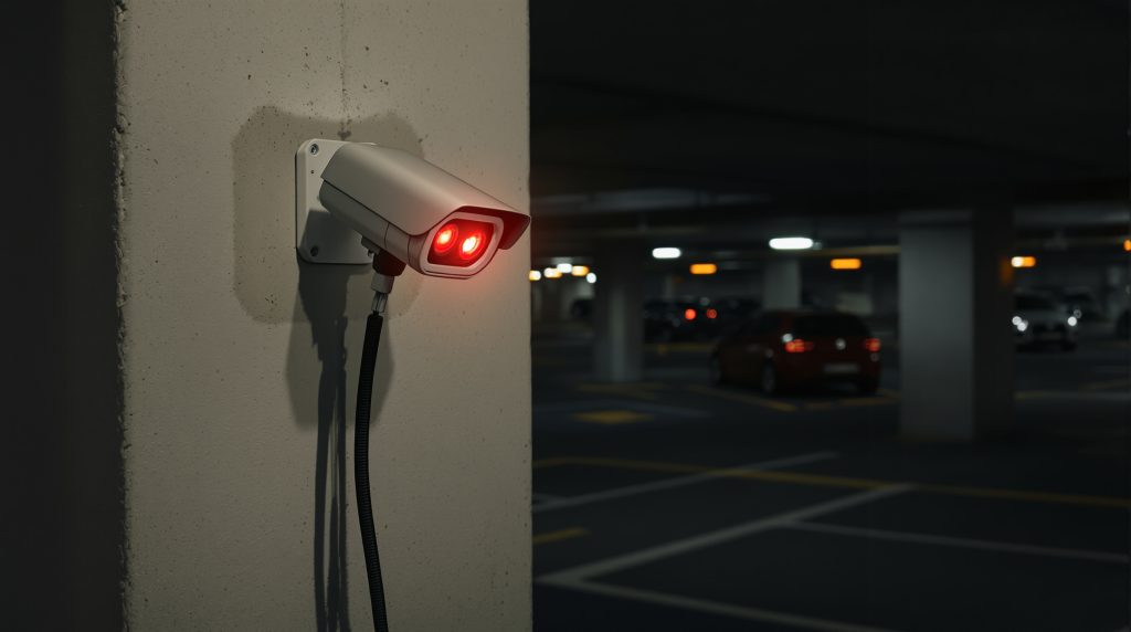 caméra surveillance voiture — illustration