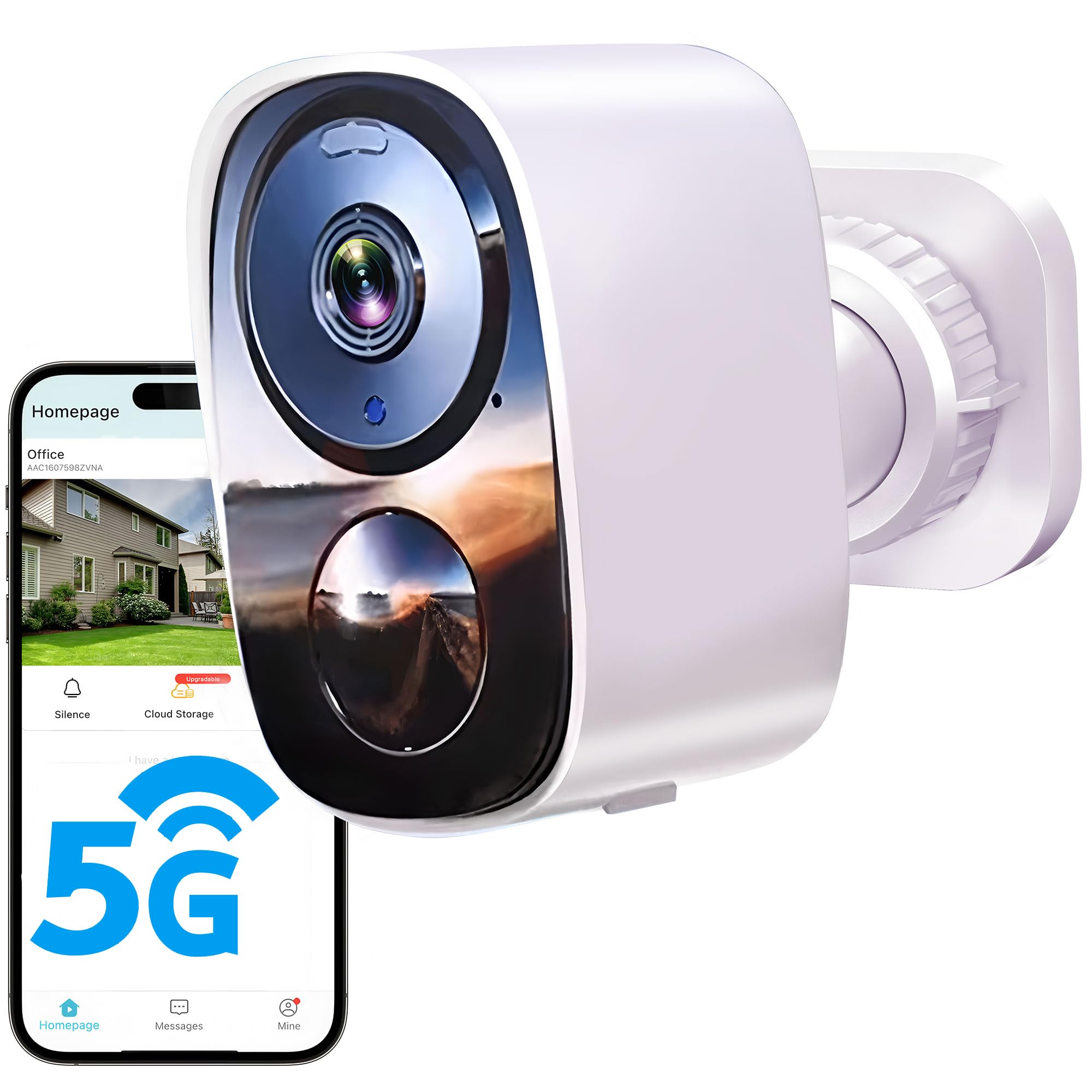 Caméra surveillance extérieure wifi pour maison avec vision nocturne