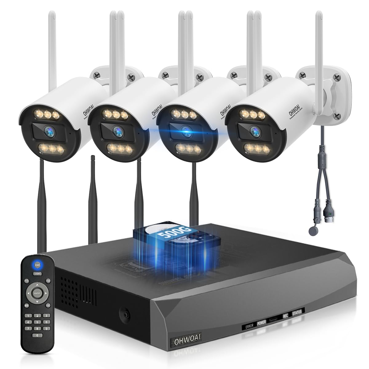 Caméra surveillance IP avec micro et haut-parleur pour communication bidirectionnelle