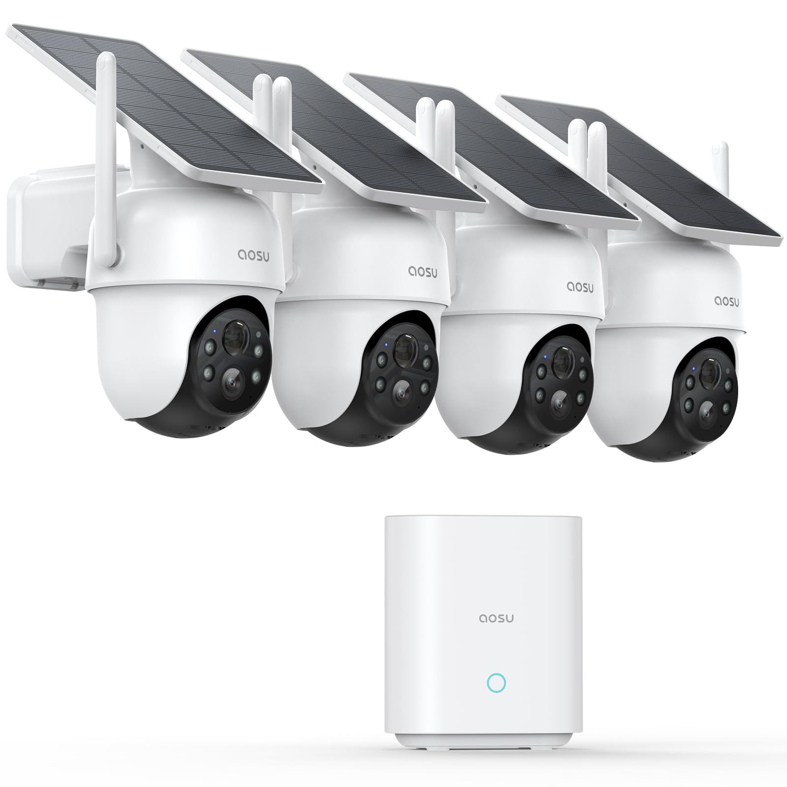 Caméra de surveillance WiFi avec support mural pour installation DIY