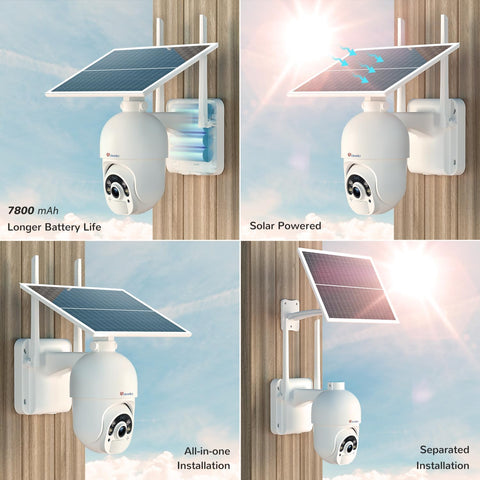 Solar Floodlight Panneau Séparé Extérieur Générique 23