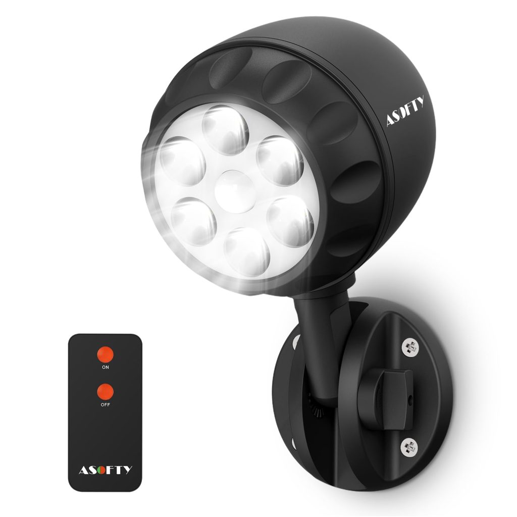 Lampe extérieure à piles avec détecteur de mouvement et télécommande 3