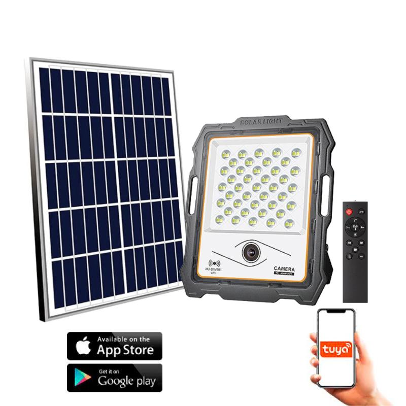 Projecteur solaire avec détecteur de mouvement et télécommande 9
