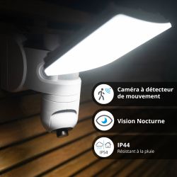 Projecteur LED avec caméra intégrée et détecteur de mouvement 23
